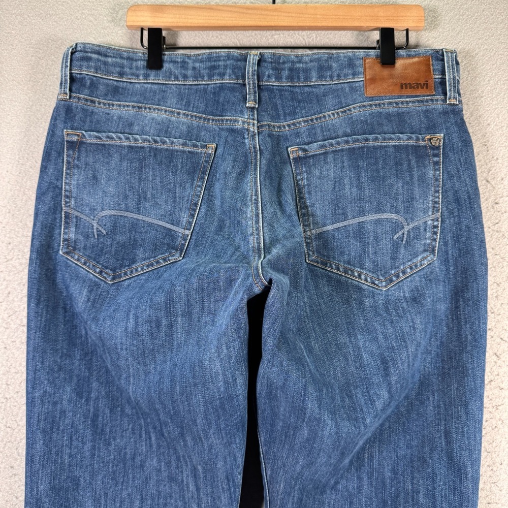 Mavi Matt Jeans Mens 35x32 Blue Lightwash Relaxed Straight Leg Denim Comfort - Picture 9 of 16
